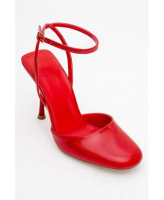 Blues Round Toe Ankle Strap Pump (Women)