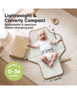 Flex Portable Changing Pad for Baby, Travel, Foldable Large Waterproof Baby Diaper Changing Mat for Diaper Bag