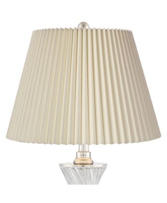 Luca Modern Table Lamps 25 1/2" High Set of 2 Twisted Glass with USB Charging Port Drum Shade for Bedroom Living Room Desk