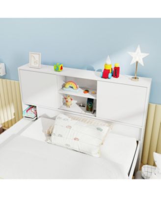 Bed Frame with Trundle and Built In Power Outlets