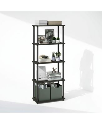 3-Tier Bookshelf Compact Display Rack Modern Minimalist Wood Storage for Living Room Bedroom Home Office