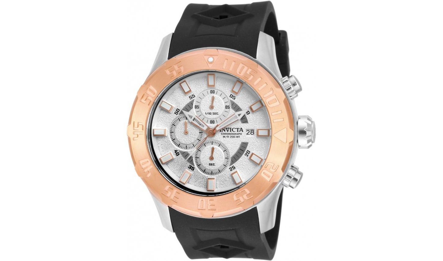Мужские часы Invicta 14081 Pro Diver Quartz Chronograph Dial, цвет: Чёрный — фото 1