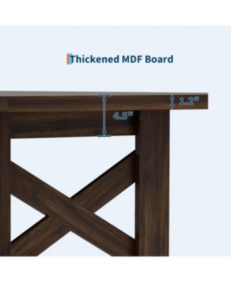 Wood Farmhouse Dining Table for 6-8, Heavy Duty Large Kitchen Table, 70.87" Long Rectangular Dining Room Tables