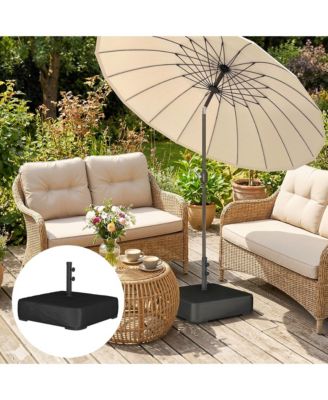 Patio Umbrella Base 176 lbs Filled for 1.9" Poles,