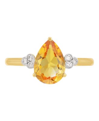 Amethyst (1-1/2 ct. t.w.) & Diamond Accent Ring in 14k Yellow Gold (Also Available in Multi-Stones)