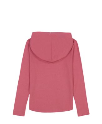 Girls 7-16 Long-Sleeve Rib Popover Hoodie