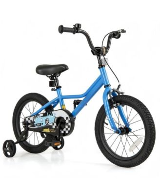 16 Inch Kids Bike Adjustable for 3-8 Years Old with Low-Step Frame