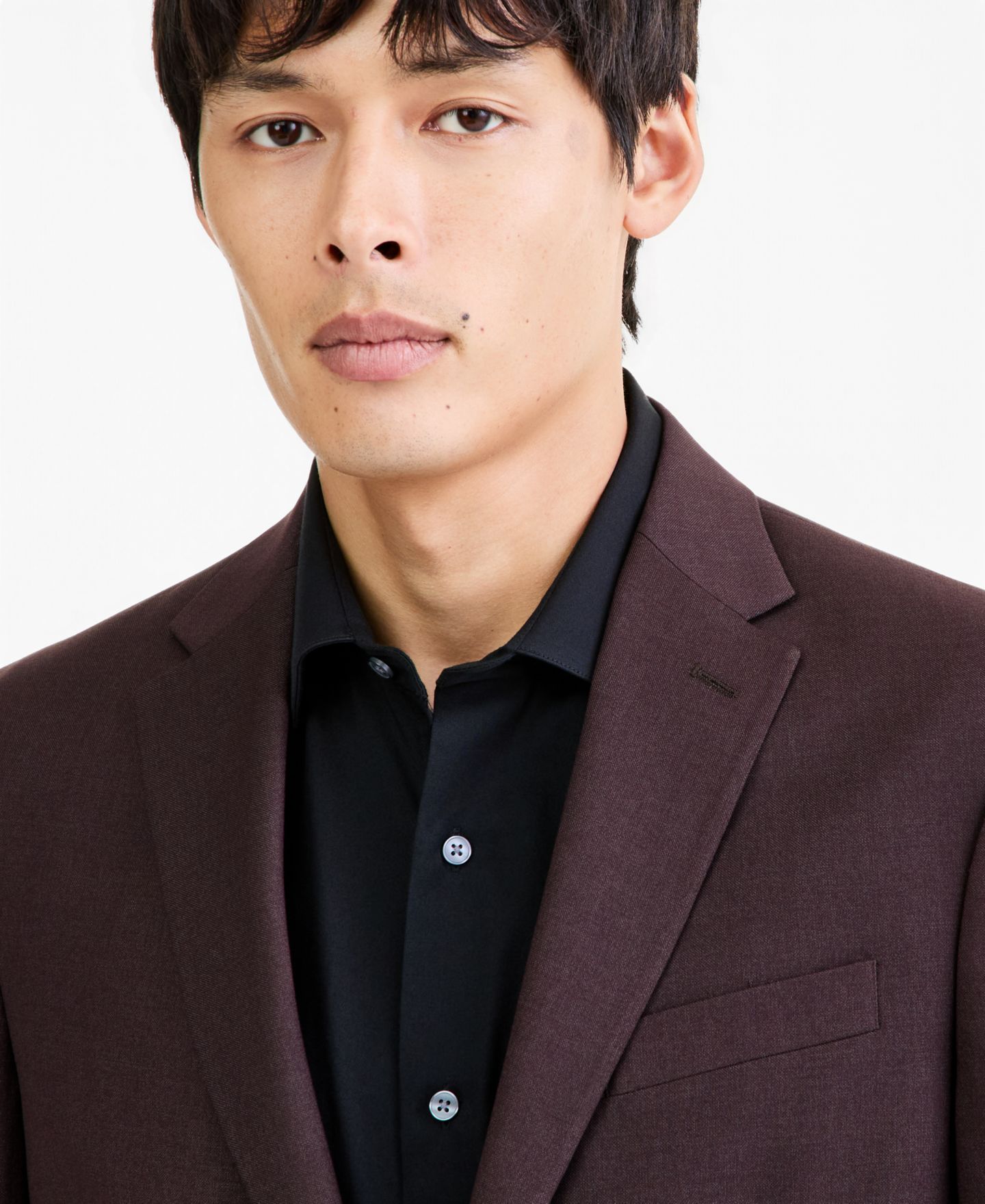 Мужской пиджак Kenneth Cole Reaction Slim Fit Techni-Cole Suit, цвет: Коричневый — фото 2