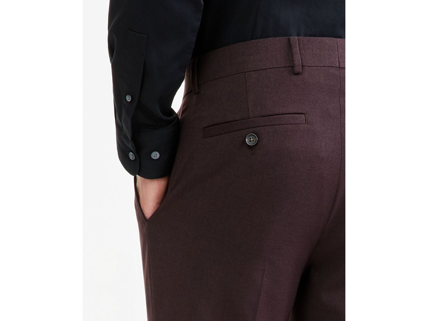 Мужские брюки Kenneth Cole Reaction Slim-Fit Techni-Cole, цвет: Коричневый — фото 5