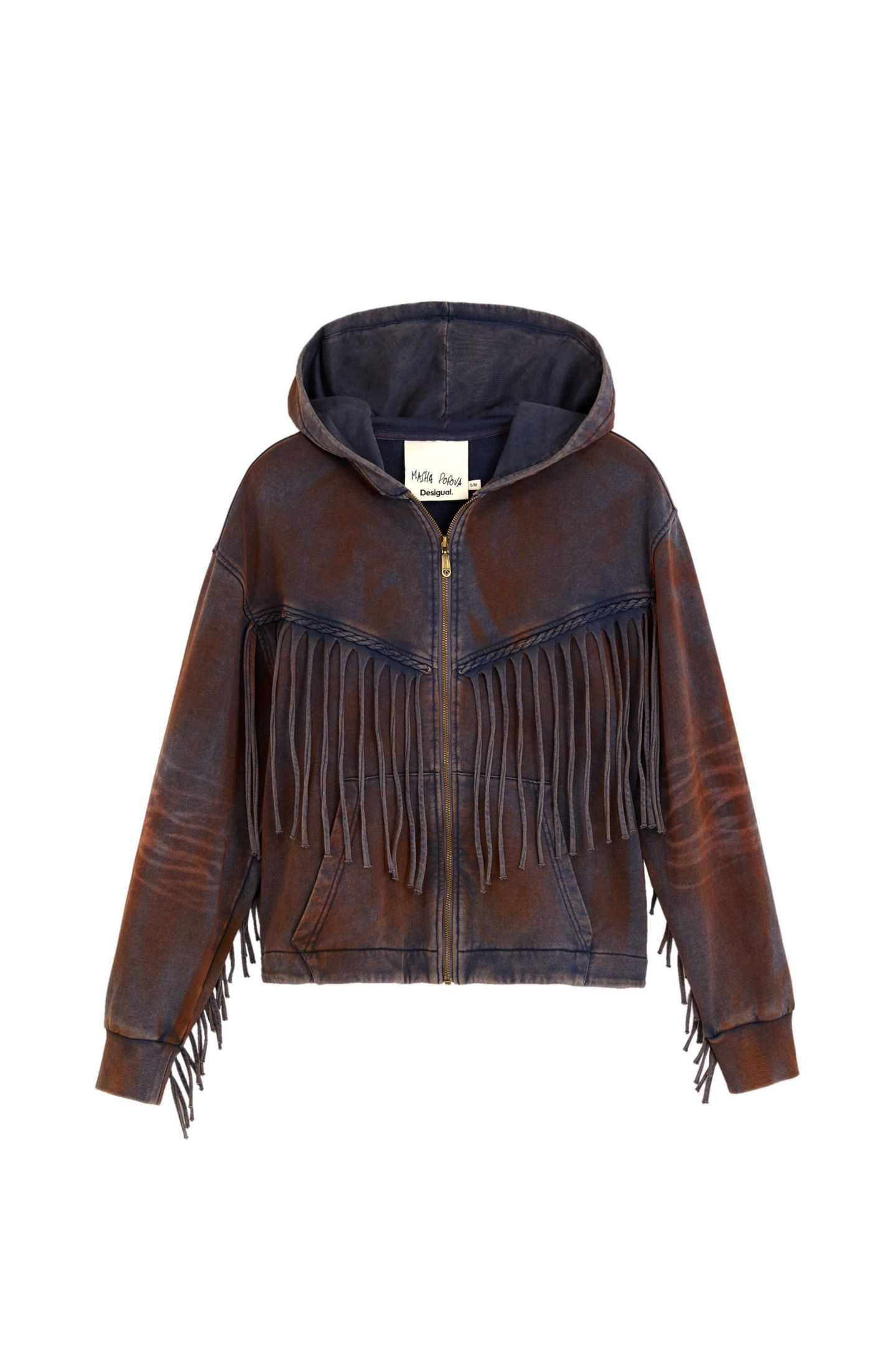 Женская толстовка Desigual Oversized Sweatshirt Masha Popova, цвет: Тёмно-синий — фото 6
