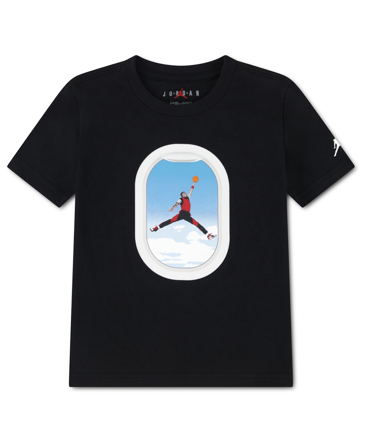 Jordan Boys' 4-7 Plane Window Short-Sleeve T-Shirt