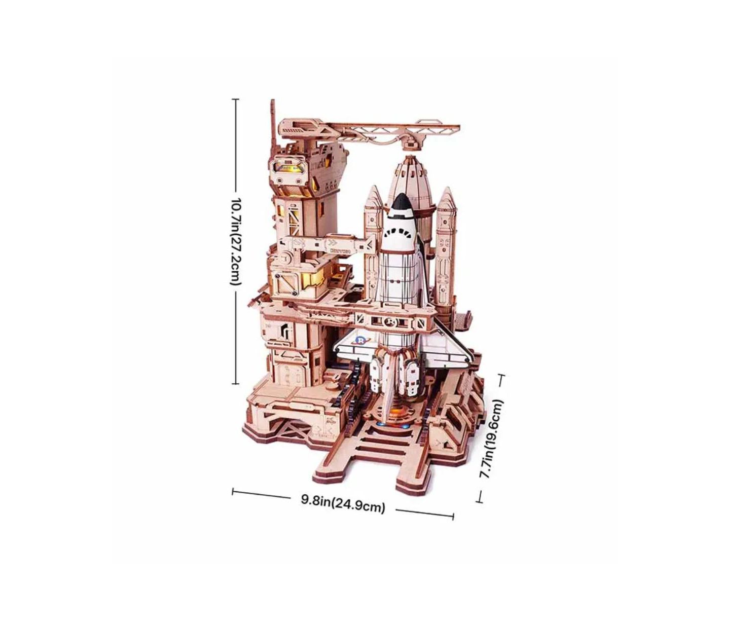 Детские конструкторы Flash Popup Space Shuttle 446-Piece 3D Wooden Puzzle, Ages 14+ — фото 5