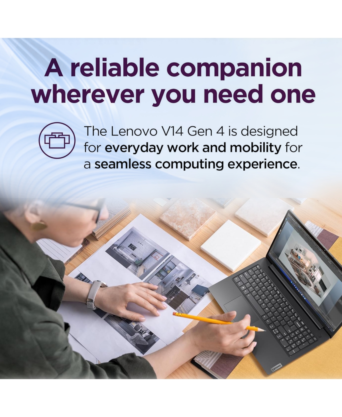 Lenovo V-Series V14 14" Traditional Laptop Intel Core i7 16GB Ram Intel Uhd Graphics 1TB Ssd Storage Windows 11 Home 60Hz - Black