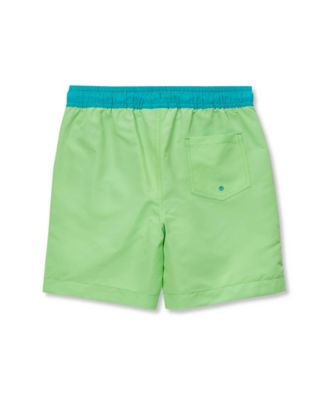 Boys Slim Chlorine Resistant 5" Swim Trunks with Mesh Liner
