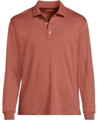 Men's Long Sleeve Cotton Supima Polo Shirt