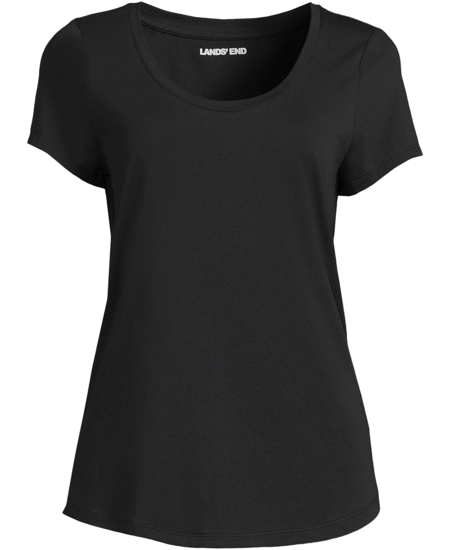 Women's Short Sleeve Lightweight Jersey Scoop Neck T-shirt