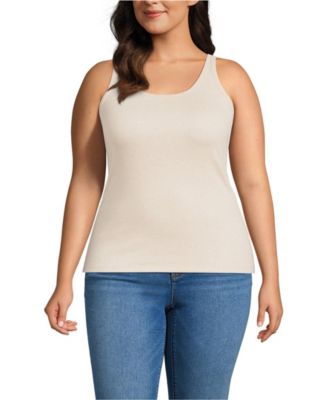 Plus Size Micro Rib Go-To Layering Tank