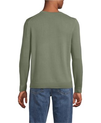 Men's Fine Gauge Cotton V Neck Sweater