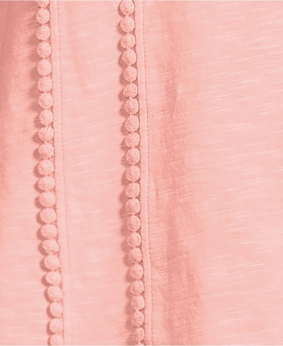 Lands' End Women's Slub Short Sleeve Notch Neck Top