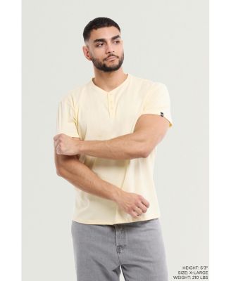 X RAY Big & Tall Basic Henley Neck Short Sleeve T-Shirt