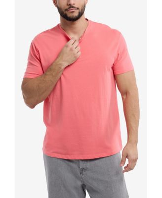 X RAY Big & Tall Basic Henley Neck Short Sleeve T-Shirt