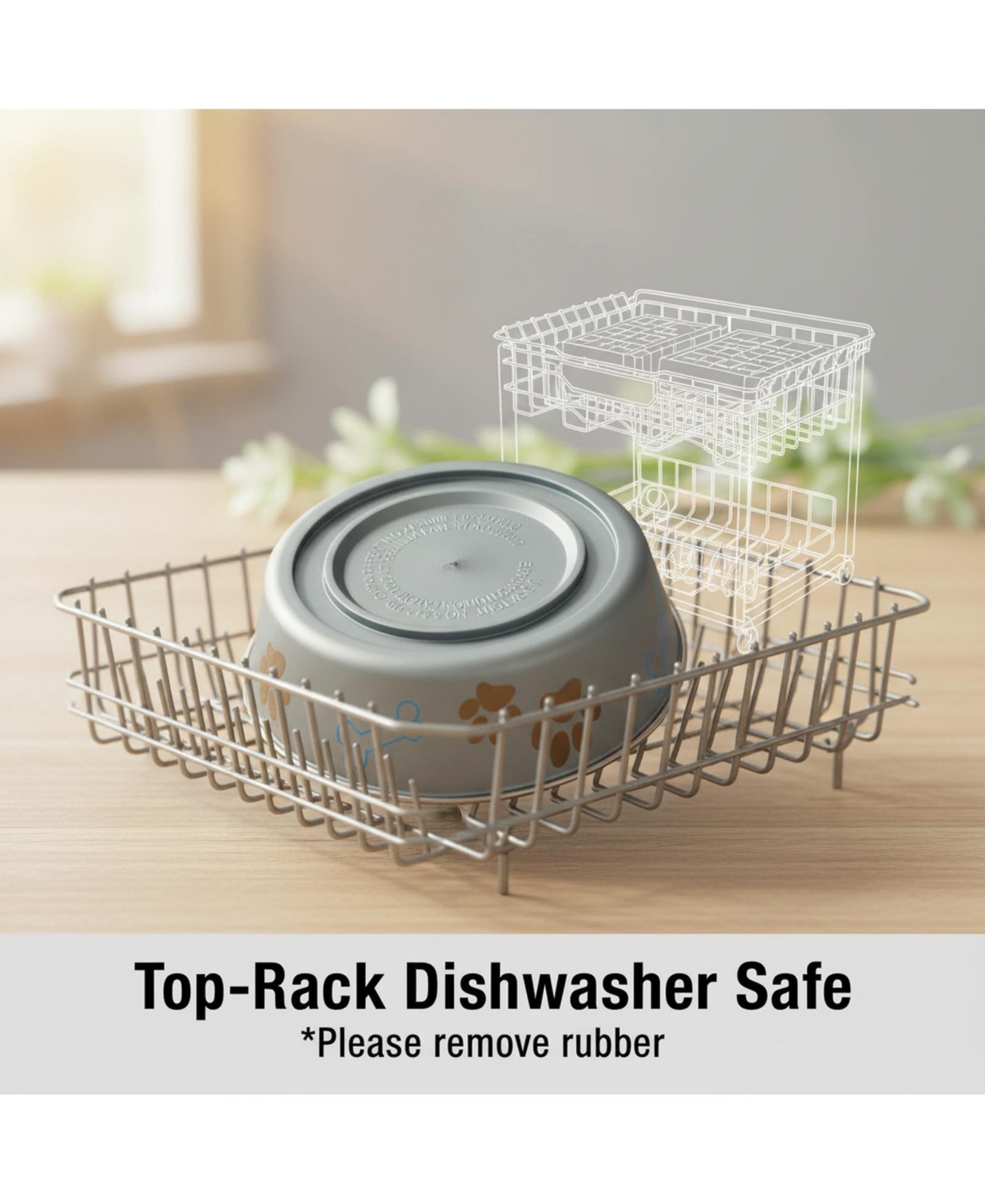 Aronkl Stainless Steel Dog Cat Bowl Spill Proof Durable Dishwasher Safe Travel Feeder