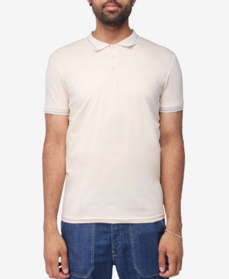 X RAY Men's Basic Short Sleeve Tipped Polo