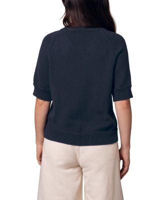 Women's Short Sleeve Knitted Cardigan