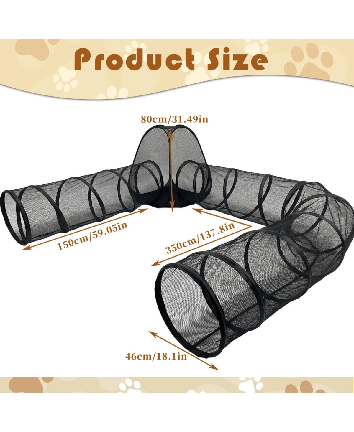 Zeus and Ruta Outdoor Cat Enclosure Portable Pet Tent Cage Free Playpen with Tunnel Playground for Cats Small Animals