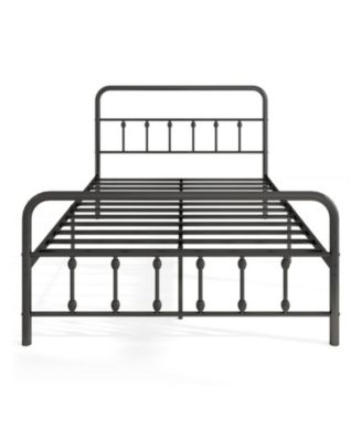 Full Metal Platform Bed Frame with Storage Drawers and Headboard