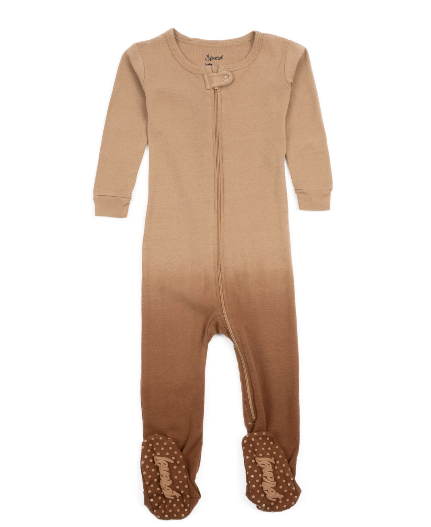 Toddler Matching Family One Piece Footed Cotton Long Sleeve Tie Dye Pajamas.