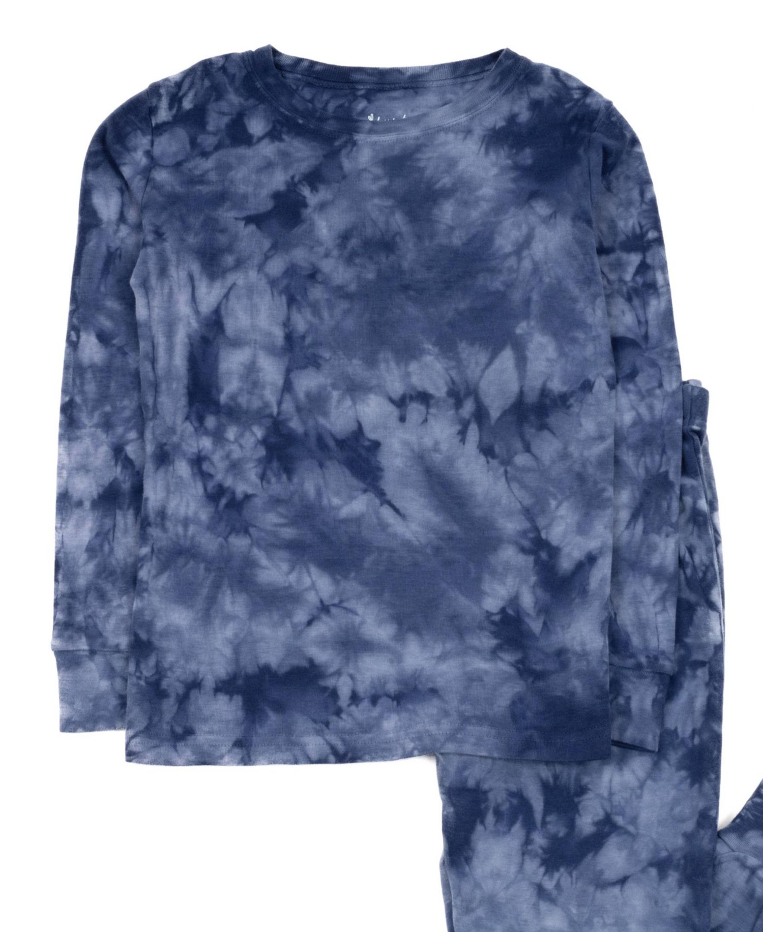 Kids Matching Family Two Piece Cotton Long Sleeve Tie Dye Pajamas.