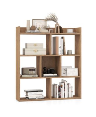 7-Cube Open-Back Bookshelf with Anti-Toppling Devices