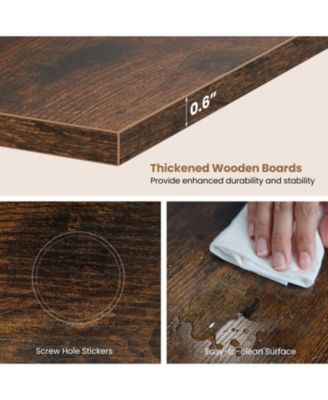 5-Tier Wall Mounted Floating Shelf Unit