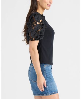 Women's Lace Sleeve Top
