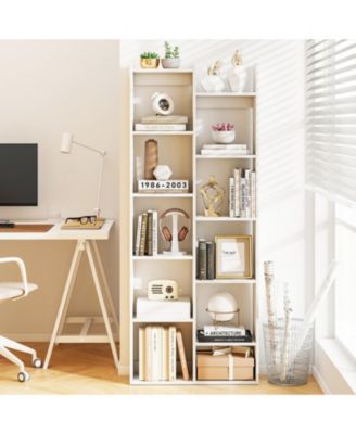 11-Tier Modern Book Organizer Bookcase with Safety Kits