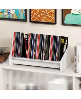 Tilting V-Shaped Desktop Bookshelf Organizer