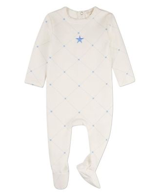 Baby Boys "Stars and Stitching" Cotton/Rayon-Blend Footie