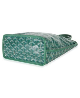 Green Goyardine Canvas Reversible Mini Anjou