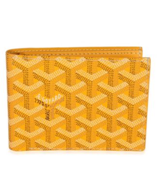 Yellow Goyardine Canvas Victoire Wallet