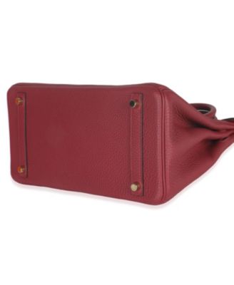 Rouge Grenat Togo Birkin 30 GHW