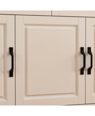 8-Shelf Modern Bookcase with Drawers