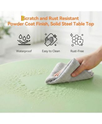 3-Piece Metal Frame Folding Patio Bistro Set