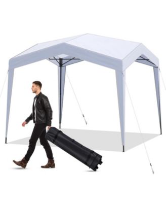 10 x 10 ft Pop Up Canopy Tent with Corner Locking System and Portable Wheeled Bag