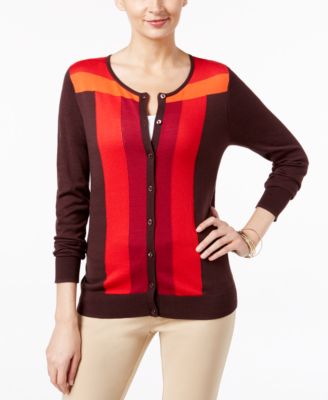 macy's august silk cardigan