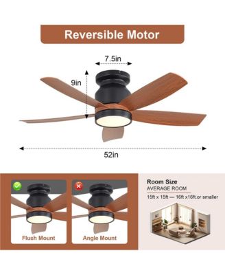 42-inch Modern 5-Blade Ceiling Fan Light with 6-Speed Adjustable Wind Speed