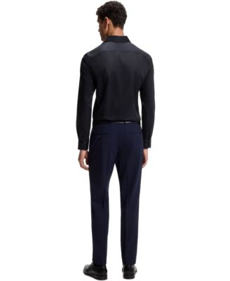 BOSS By Men's Easy-Iron Cotton Poplin Slim-Fit Dress Shirt