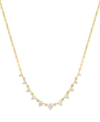 Diamond (1/5 ct. t.w.) Necklace in 14k Yellow Gold