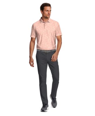 Men's Floral Print Golf Polo Shirt