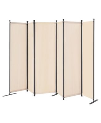 Room Divider, 6 Panel Folding Privacy Screen for Room Separation